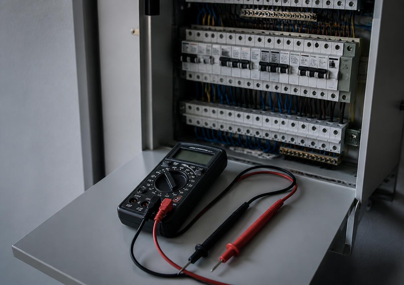 Storing opsporen met multimeter in verdeelkast